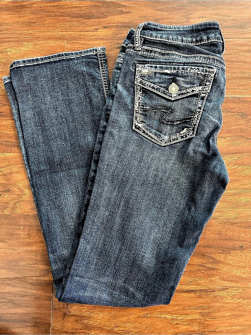 Silver Jeans Suki Slim Boot Cut Jeans in Blue Waist 30 Inseam 33